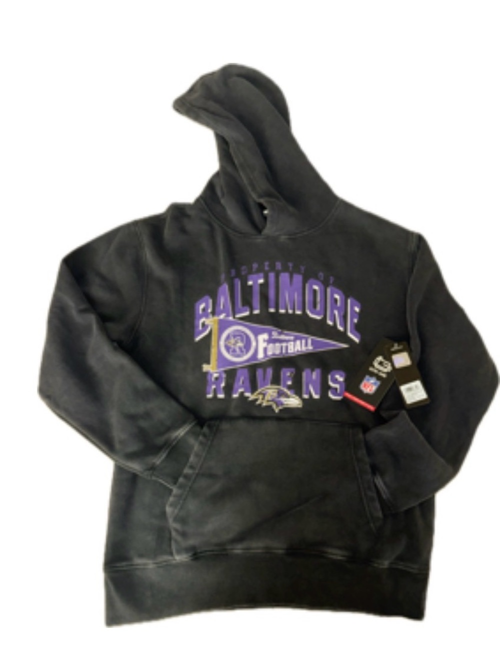 Women’s Baltimore Ravens Dark Gray Pullover Hoodie - NFL Team Sweatshirt